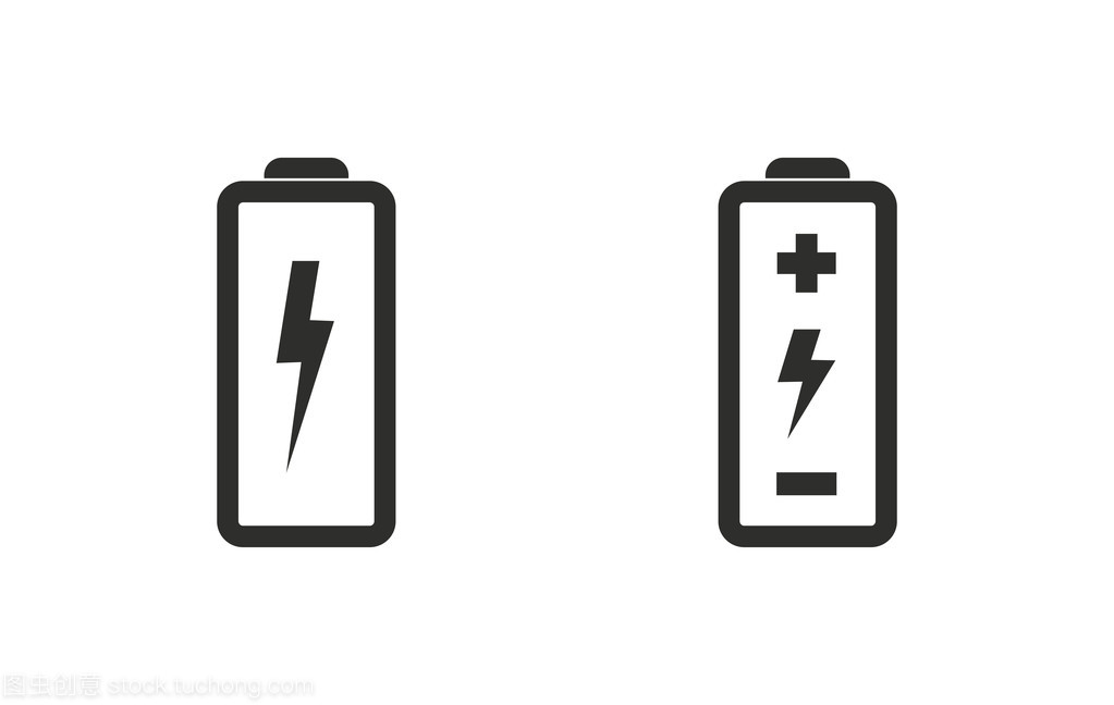 电池-矢量图标